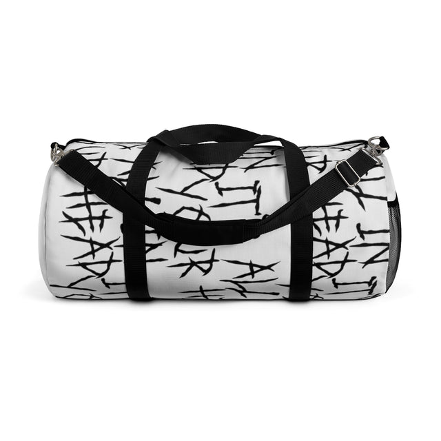 Kelly, White Duffel Bag