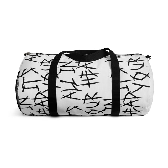 Kelly, White Duffel Bag